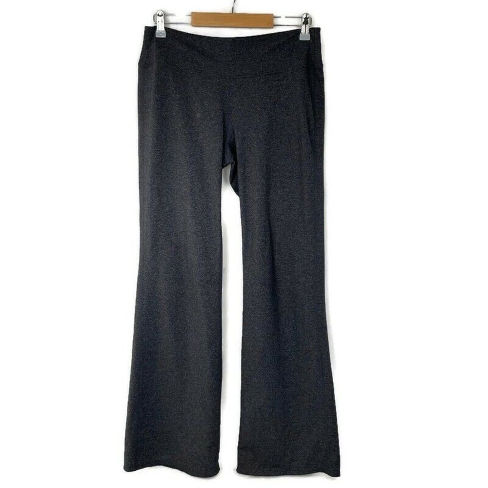 Athleta Fusion Bootcut Yoga Pants M Heathered Gray